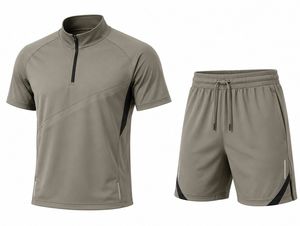 Trajes Deportivos Casuales de Verano para Hombre Hechos a Medida - Ropa Deportiva Ligera, Transpirable y de Secado Rápido de Alta Calidad 100% Poliéster para Gimnasio - Product Image 4