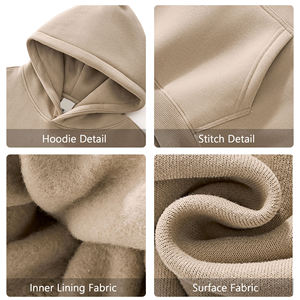 Hoodies Blank <b>Thick</b> <b>Fleece</b> Heavy Weight Oversized Hoodies Custom Print Logo Men's Hoodies & Sweatshirts - Product Image 2