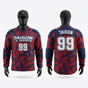 เสื้อเพนท์บอลชาย 220 GSM ผ้าโพลีเอสเตอร์แห้งเร็ว ระบายอากาศ ป้องกันแบคทีเรีย ป้องกันรังสียูวี แผ่นเสริมไหล่/ข้อศอก - Product Image 1