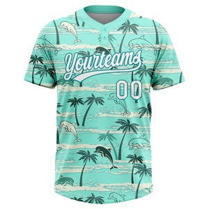 Maillot de softball imprimé le mieux noté, en maille respirante à mailles fines, couleurs d'équipe personnalisées, nom et numéro du joueur, fabricant en gros - Product Image 2