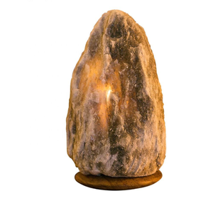 Lámpara de Sal Gris de Forma Natural Auténtica, Calidad de Exportación, con Cable Regulador de Intensidad, 2-4 kg, para Yoga, Meditación, Alivio del Estrés, Registrada por la FDA - Product Image 1