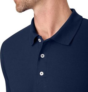Camiseta polo deportiva de algodón para hombre con logotipo bordado personalizado de Outwell Sports - Product Image 5