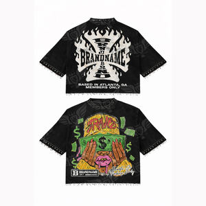 Camiseta Gráfica Amarilla 2026 al por Mayor, Estilo Urbano Oversize con Estampado de Dinero para Hombre y Mujer - Product Image 5