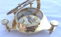 Reloj de Sol Náutico Vintage de Latón Pulido, Brújula Funcional, Reloj de Metal de 4 Pulgadas, Caja de Madera Sólida, Regalo de Cumpleaños para Esposo, Hecho a Mano