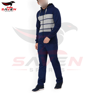 Ensemble de survêtements de sport pour hommes à séchage rapide, coupe compressive, respirant, en polyester, pour l'entraînement et le jogging, vente en gros - Product Image 4