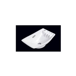 Fregaderos de dormitorio colgados en la pared blancos de cerámica de montaje frontal de un solo orificio de alta calidad Excelente diseño Precio competitivo Forma de lavabo ovalado - Product Image 1