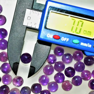 Piedras Preciosas de Piedra Lunar Arcoíris Pulida 100% Mineral de Alta Calidad, Color Fuego Azul, 7mm, Redondas y Ovaladas, Cabujones, Par para Joyería - Product Image 1