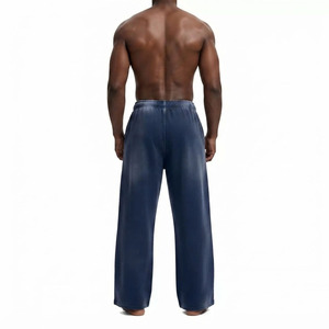 Wholesale High Quality Custom Men's Oversized Distressed Acid Wash <b>Pants</b> Wide Leg Sun Fade Baggy Sweatpants for Men - Product Image 2