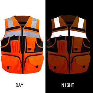 Gilet de sécurité réfléchissant léger, équipement haute visibilité, coupe confortable, pour le contrôle du trafic, la construction et l'utilisation en entrepôt - Product Image 4