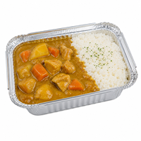 WB 1000PCS/CTN 700ml Boîte à lunch en aluminium à emporter, Plateau en aluminium, Emballage alimentaire, Contenant en aluminium, Barquette en aluminium