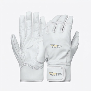 Guantes de bateo profesionales transpirables de piel de cabra con puño corto, guantes de béisbol unisex, guantes de softbol personalizados - Product Image 5