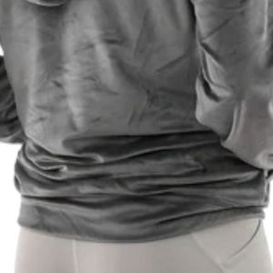 Women Grey Luxe <b>Zipper</b> <b>Jacket</b>, Premium Casual Full Zip Outerwear, Stylish Lightweight Windbreaker Coat for Everyday Fashion - Product Image 5
