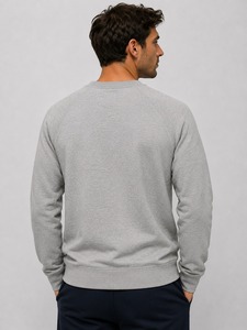 Sudadera de Invierno para Hombre, Cuello Redondo, Algodón Premium, Suave, Cálida, Transpirable, Tejido Ecológico Resistente al Viento, Cómoda, Moda Urbana - Product Image 2