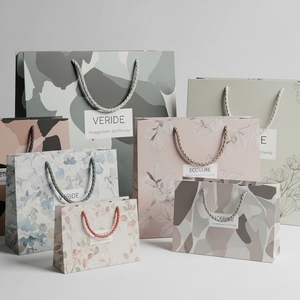 ถุงกระดาษอาร์ตพิมพ์ลายตามสั่ง เคลือบด้านหรูหรา ย่อยสลายได้ เป็นมิตรกับสิ่งแวดล้อม รีไซเคิลได้ พร้อมหูหิ้วทันสมัย สำหรับบรรจุภัณฑ์ของขวัญและขายปลีก - Product Image 3