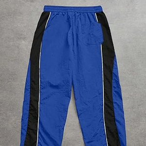 Rainbow <b>Spray</b> ODM/OEM Men's Contrast Color Star Print Drawstring Waist Sweatpants Windbreaker Athletic Nylon Track Sweat Pants - Product Image 5