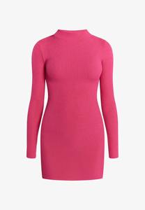 Vestido de punto acanalado de manga larga de alta calidad, ajustado, para venta al por mayor - Product Image 2