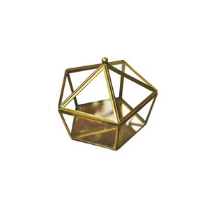 Handmade Mirrored Jewelry <b>Box</b> Metal Frame Gold Color Prime Quality Earring Necklace Storage Women <b>Vanity</b> <b>Box</b> Elegant Organizer - Product Image 4