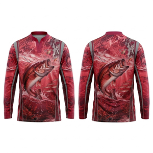 เสื้อเจอร์ซีย์ตกปลาแขนยาวแบบซับลิเมชั่น ผลิตจากโพลีเอสเตอร์ ระบายอากาศได้ดี ซึมซับเหงื่อ แห้งเร็ว ป้องกันรังสียูวี และต้านเชื้อแบคทีเรีย - Product Image 4