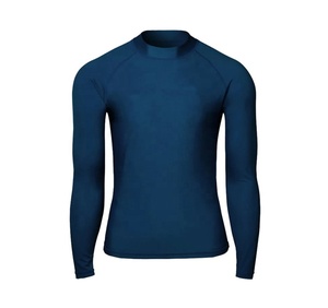 Vente en gros de haute qualité avec logo personnalisé Chemises de bain imprimées MMA à manches longues pour hommes Bjj Rash Guard - Product Image 2