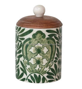 Contenedor de alimentos de almacenamiento de diseño fantástico, artículos decorativos, uso para cocina, bote hecho de madera y almacenamiento y organización de herramientas - Product Image 3