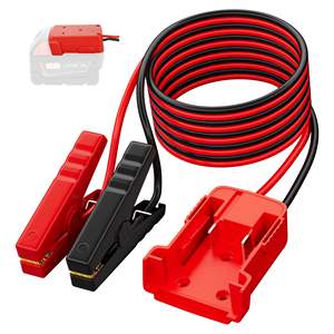 Adaptador de Batería M18 para Arrancador de Coches, Adaptador de Rueda Motriz, Kit de Cables de Arranque de 6 Pies y 10 AWG - Product Image 1