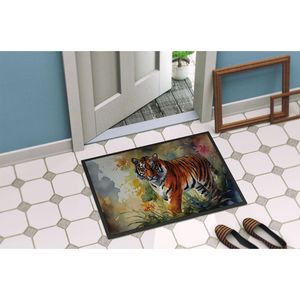 Bengal Tiger <b>Doormat</b> Non-Slip <b>Washable</b> Low Pile Indoor/Outdoor Entryway Rug 24H X 36W Front Door Mat - Product Image 4