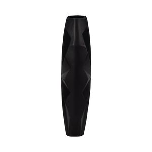 Vase de table moderne en métal noir Dune Bloom, design minimaliste, 10x8x3 pouces, pour eau, décoration de mariage - Product Image 2