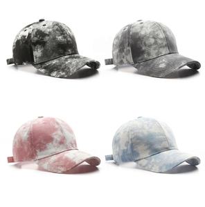 Custom Logo Fashion Tie Dye Cotton Baseball <b>Caps</b> Street Wear Men <b>Women</b> Baseball <b>Cap</b> - Product Image 1