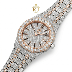Reloj Mecánico de Lujo con Moissanita, Probador de Diamantes, Bisel de Acero Inoxidable, Estilo Rapero, Diamantes VVS, Cristal de Zafiro, Mariposa - Product Image 1