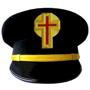 Gorra de fatiga de los Caballeros Templarios IN HOC SIGNO VINCES, insignia masónica, gorra de la Comandancia Ceremonial, sombrero masónico de primera calidad - Product Image 4
