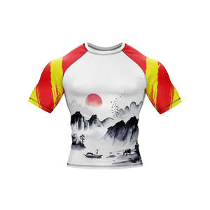 Top Selling Best Product Rash Guard In <b>Long</b> <b>Sleeve</b> Latest Design Mma Wear Solid Color Rash Guard - Product Image 6