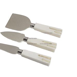 Juego de cuchillos de queso de charcutería grande con logotipo rápido/plato de regalo de boda y vacaciones o regalo de calentamiento de la casa - Product Image 1