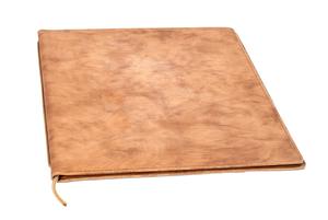 Compre una cubierta de menú de cuero genuino de mayor calidad de color marrón con múltiples fundas de plástico en el interior para guardar la tarjeta del menú - Product Image 3