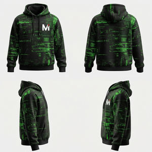 Sudadera con Capucha Personalizada por Sublimación, Estampado Gráfico en Toda la Superficie, Sudadera de Forro Polar para Hombre, Estilo Urbano, Sudadera Extra Grande - Product Image 6