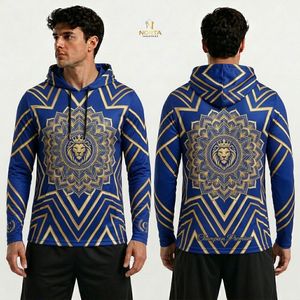 เสื้อยืดมีฮู้ดแขนยาวสำหรับผู้ชาย ลายกราฟิกหน้ากากโอนิสีแดงดำ ผ้าโพลีเอสเตอร์ระบายอากาศได้ดี เหมาะสำหรับฝึกศิลปะการต่อสู้ - Product Image 6