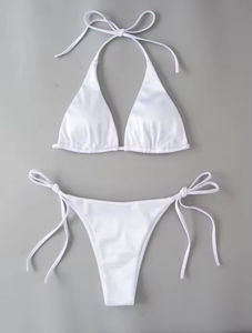 Traje de Baño de Una Pieza Transpirable de Moda para Mujer, Bikini de Color Sólido, Corte Sexy, Servicio OEM para Adultos, Ropa de Playa - Product Image 6