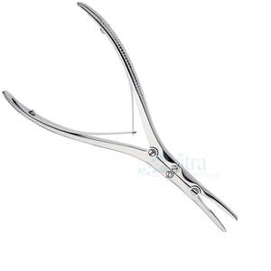 เครื่องมือผ่าตัดสแตนเลสสตีล รุ่น Ruskin Mini Bone Rongeur แบบสองทิศทาง ปลายตรงและโค้ง ใช้พลังงานจาก Blush surgical - Product Image 2