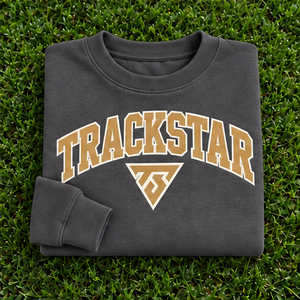 Women's Charcoal Solid Color Varsity Letter <b>Crewneck</b> Sweatshirt Long Sleeve Custom Logo - Product Image 5