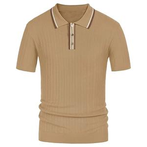 Polo homme à manches courtes avec logo personnalisé, respirant, de qualité supérieure, design personnalisé, en vente - Product Image 1