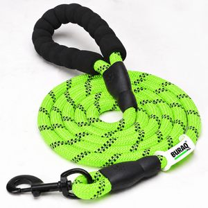 Laisse pour animaux de compagnie C&C en nylon solide, doublement réfléchissante, avec rubans et poignée en mousse souple, modèle CCHL026 - Product Image 1