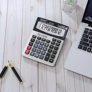 Calculadora Multifuncional de Escritorio de Plástico con Batería, Función de Calendario y Pantalla de 12 Dígitos - Product Image 3