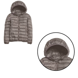 Winter Wear Wholesale High Quality Custom OEM Front Logo Knitted Canvas Waterproof Breathable Puffer Jacket Women Casual Wear - Product Image 2