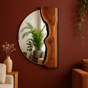 Espejo de Pared Decorativo de Madera Ecológico y Duradero, Adorno para el Hogar - Product Image 3