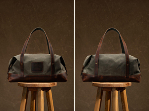 Custom Vintage <b>Mens</b> Genuine <b>Leather</b> Canvas Travel Bag Large Capacity Waterproof Overnight <b>Holdall</b> Luggage LCTB-0047 - Product Image 1
