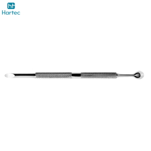 OEM ODM High-Precision Manicure Instrument Stainless Steel Cuticle Nail Pusher With Textured Grip For Professional Salon Use - Product Image 4