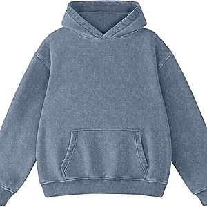 Sweat-shirt à capuche oversize pour femme en molleton uni, coton vierge, pull hiver streetwear, écoresponsable, poches respirantes - Product Image 1