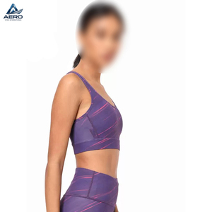 Sujetador Deportivo de Compresión Morado de Doble Tono 2026, Personalizado, de Último Diseño, para Yoga y Fitness, el Más Vendido para Mujer - Product Image 3