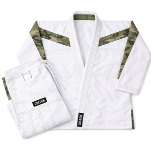 Kimono de Jiu-Jitsu brésilien léger et de qualité supérieure, avec logo personnalisé, tissage perlé, coton doux et résistant, idéal pour l'entraînement. - Product Image 3