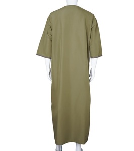 Qamis élégant pour le Hajj et l'Omra, style saoudien et de Dubaï, vêtements arabes, Jubbah pour adultes, 100% Coton, Robes marocaines du Moyen-Orient, Respirant - Product Image 2