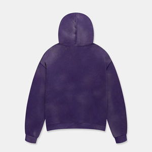 Sweat à capuche décontracté pour homme en tissu doux, personnalisable, effet délavé, mélange de coton, tendance, disponible en différentes couleurs - Product Image 2